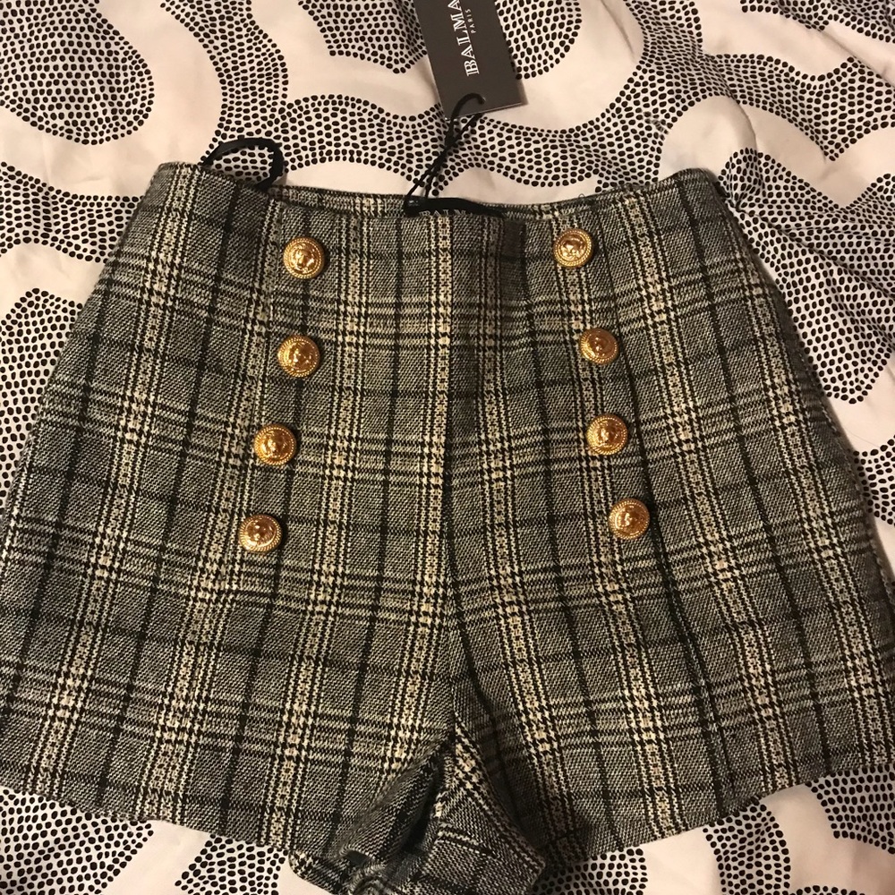 Brand New Balmain High Rise Shorts